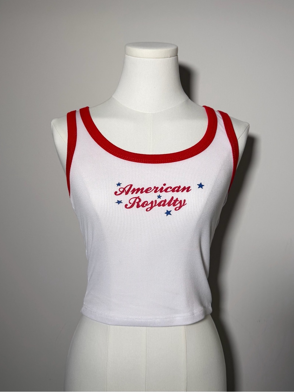 American Royalty Ribbed Baby Tank Small